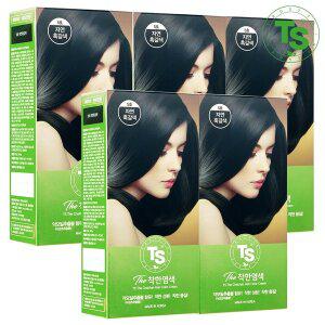 [신세계라이브쇼핑]TS 착한염색 120g 5개 (자연흑색/자연흑갈색/연한갈색 중 택1)