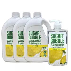 슈가버블 주방세제 940ml + 리필 2.5L x3통