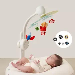 [하베브릭스] 신생아 아기 모빌 양방향 흑백 컬러 인형 거치대 풀세트