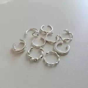 실버925 베이직 무지 리본 하트 이어커프 모음 9종 미니 심플 귀찌 피어싱