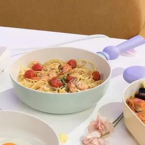 [무케렌시아][무케] 베터핑거_인덕션 IH 웍 22cm (베프민트) 세라믹코팅 쿡웨어 신혼 집들이선물