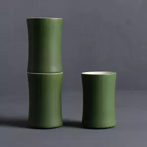 참이슬잔 대나무잔 인테리어 모양 청자 술병