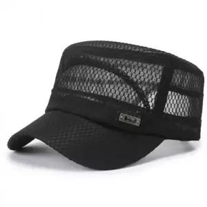 남성 메쉬 군모자 챙 짧은 캡