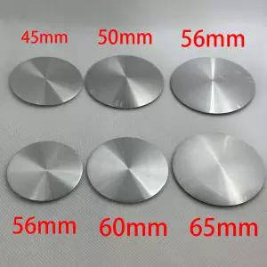 자동차휠캡 4 개 3D 알루미늄 자동차 휠 센터 캡 스티커 45mm 50mm 56mm 60mm 65mm 블랙 실버 림 Hubcap 커