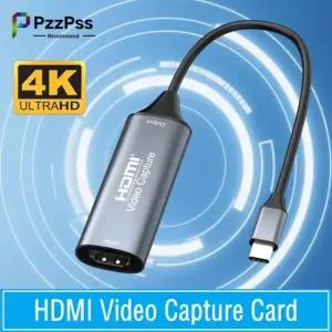 캡쳐보드 HDMI 비디오 캡처 카드 4K 30Hz to USB 20 30 USB-C 그래버 박스 Macbook PS4 PC 게임 DVD 카메라