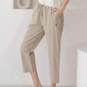 여름용 아이스 쿨링 8부 배기팬츠 여성용 밴딩바지 미시 아줌마 엄마바지 편한 와이드핏