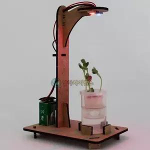 (SA) LED 스마트 화분 만들기(1인용)조립 어린이과학 공부 선물 유치원 장난감 키트 실험 만들기 재료 준비