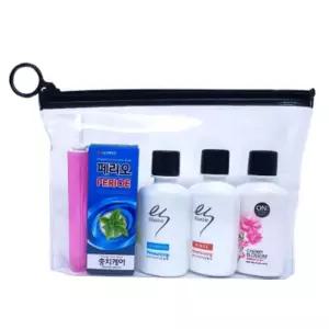 여행용 단체선물 샴푸 린스 바디워시 치약 칫솔 H호용품세트 정리 목욕파우치 세면치 도구 가방 판촉 도구