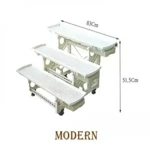 TBZ 모던 물받이 화분 정리대 3단 인테리어 진열대 선반 화분진열대 화분선반 정리대