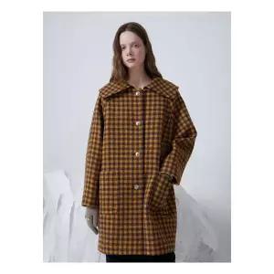 듀엘빅카라 체크 코트 D254MSG036 908180