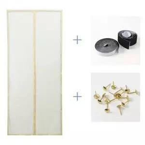 [골드스마일]모기 현관 자석 문 무타공 90X210 모기장