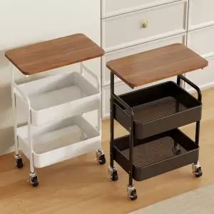 선반형 이동식 트롤리 틈새 선반 3단 주방 카트