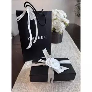 샤넬 블랙 빈 안경 선글라스 가죽 케이스 쇼핑백 박스