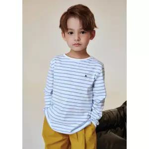 [롯데백화점]빈 스카이블루 스트라이프 긴팔 티셔츠BA13TS01SBL