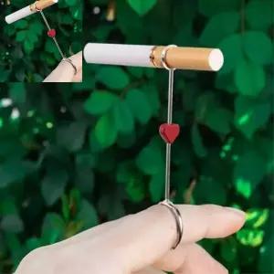 다타 손가락형 흡연홀더 실리콘 거치링 소형소지품 반지 홀더