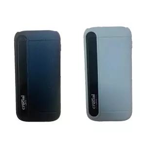 2팩 DAYJOY 부드러운 액체 실리콘 보호 케이스 커버 Crucial X8 500GB/1TB/2TB/4TB 휴대용 SSD와 호환 - 충