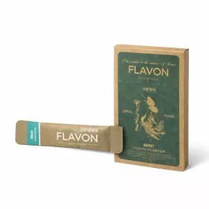 플라본 비건 여행용 휴대용 가루치약 민트 0.6g 10pcs