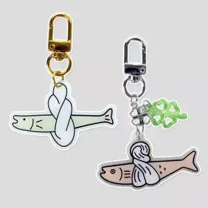 액막이 명태 키링 북어 차량용 액땜 집들이 장식품 행운 선물 부적 열쇠 고리 차키 가방