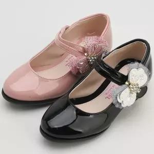 해피걸 옆리본 장식 아동 키즈 주니어 어린이 국산 초등학생 여아구두