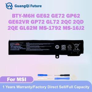 MSI GE62 PE60 2QC MS-1792 용 BTY-M6H 4730mAH 51Wh 교체용 노트북 배터리
