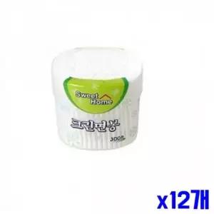 WL 위생적인 순면 면봉 300p x12개 페이스소품 귀이개 귀이개 일회용면봉 이미용소품