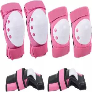 파티킬 L 사이즈 성인/청소년 무릎 패드 팔꿈치 손목 보호대 롤러 사이클링 스케이트보드 BMX 자전거