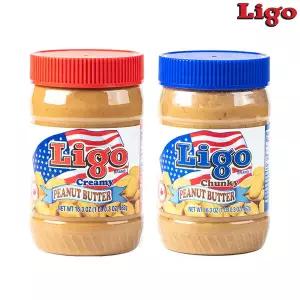 LIGO 리고 땅콩버터 땅콩잼 462g 2개입 2가지맛 택일