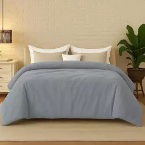 홈스마트 퀸 사이즈 가중 담요 커버 울트라 소프트 밍키 프래빅 그레이 88 x92 담요커버 전용