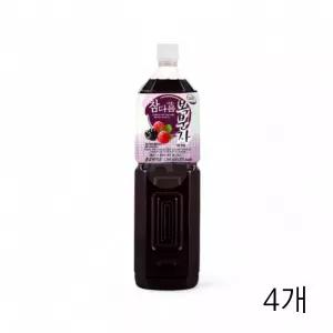 참다음 복분자 5배희석 1.5L X 4개 카페 음료베이스