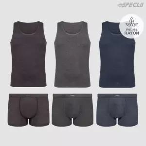 스모키 런닝+드로즈팬티 남성속옷 6종세트