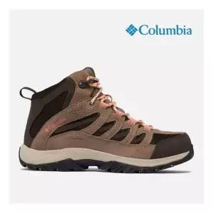 컬럼비아 여성 방수 등산화 크레스트우드 미드 워터프루프 와이드핏 BK5371-231 1516251