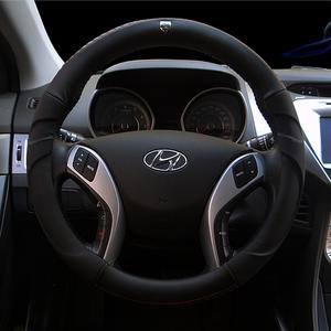 피엔제이 레이서 자동차 핸들커버 가죽 카본 차량용 천연고무내피 LF소나타 YF소나타 싼타페DM 옵티마