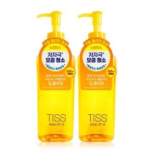 TISS 딥오프 딥클렌징오일 320ml 2개
