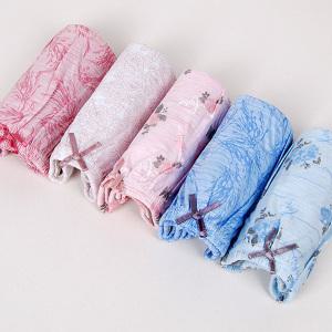 필굿 부인용 맥시 순면삼각팬티 세트 릴리즈(5매) 엄마팬티 빅사이즈 아줌마속옷