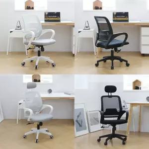 린백 학생 컴퓨터 책상 사무실 회의용 메쉬 라이트 의자 4종