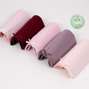 필굿 부인용 맥시 인견삼각팬티 세트 베이직(5매) 엄마팬티 빅사이즈 아줌마속옷