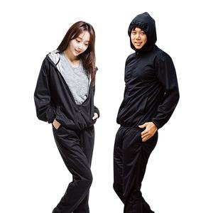 지앙카 빅사이즈  3XL 후드 집업 땀복 세트 사우나 슈트 다이어트 운동복