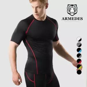 아르메데스 언더레이어 쿨티셔츠 베이스레이어 컴프레션 테크핏 운동복 반팔 AR-58