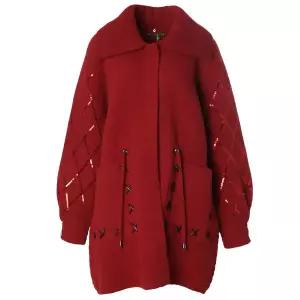 [롯데백화점]몬테밀라노 니트탈부착 스트링 니트코트 QL312C1208