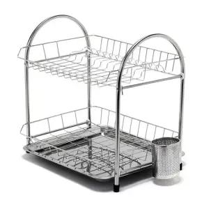 리빙나이스 올스텐 슬라이드 2단 식기건조대 세트 수납선반 개수대 싱크선반 싱크대선반