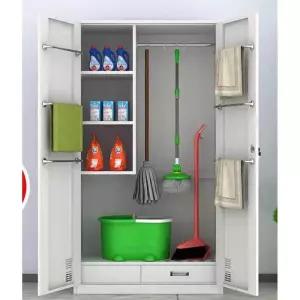 청소 도구함 걸레 캐비닛 밀대 이동식 보관함 걸이