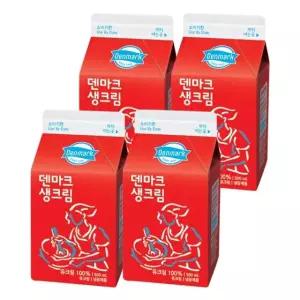 덴마크 생크림 500ml 4개