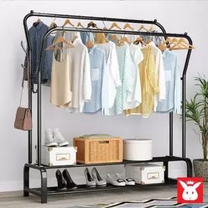 옷방 원룸 옷걸이거치대 철제수납 스