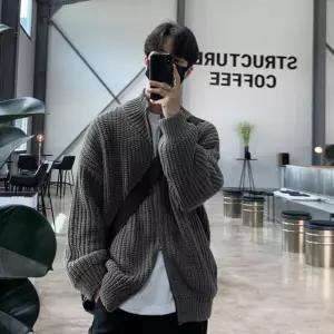 [프로셀러] 남성 2컬러 가을 포근한 투웨이지퍼 집업 니트가디건