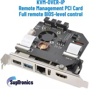 SupTronics 라즈베리 파이 기반 IPKVM PCI 카드 KVM 오버 IP X630-A8