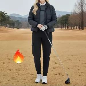 [셀러허브 패션]제니유 골프 여성 겨울용 기모 카고 방한 조거 팬츠 빅사이즈 바지