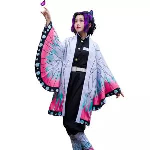 귀멸의칼날 행사용 코스프레 시노부 어린이 나비 닌자 기둥 할로윈 코스튬 의상