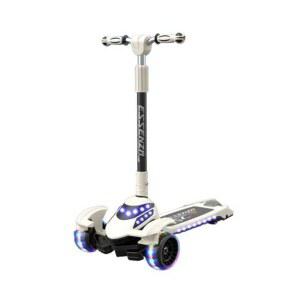 세발 옐로우 무음 나들이 접이식 바퀴 삼발 스쿠터 킥보드 수단 성인용 경량 이동 3륜