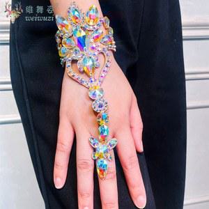 댄스소품 밸리소품 악세사리 밸리 댄스 오리엔탈 팔찌 소품 여성용 공연 스톤 대회 무대