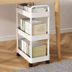 북카트 책꽃이 미니 북 이동식 트롤리 2단 책선반